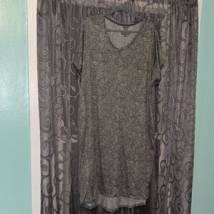 Casual Gray Midi Dress